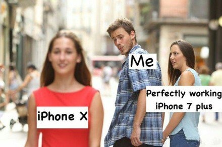 iPhone X，Me，Perfectly working iPhone 7 plus