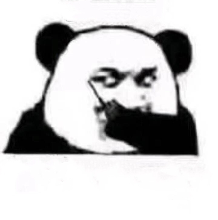 熊猫头对讲机一组熊猫头表情包原图