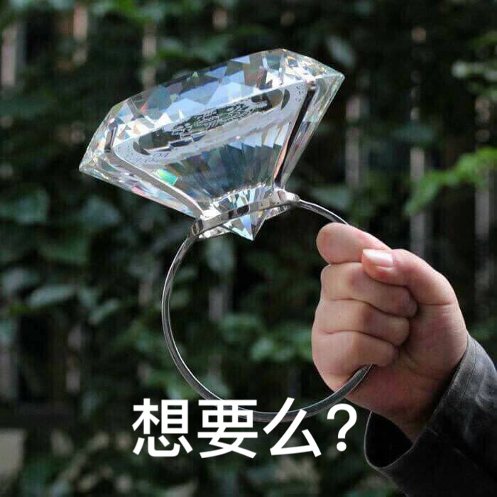 大钻石，想要么？ 