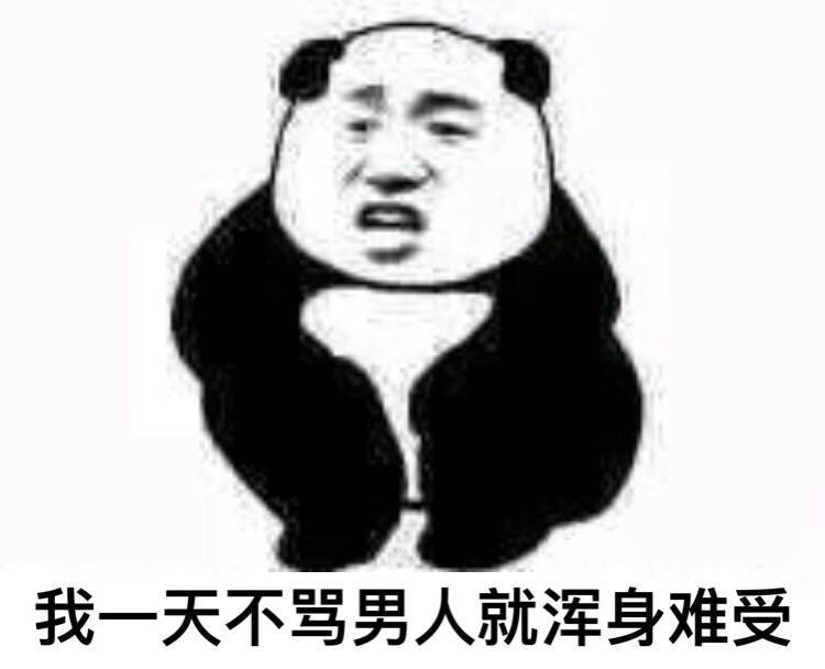装逼撩妹撩汉日常男人怼人表情熊猫头烦男人 大表哥