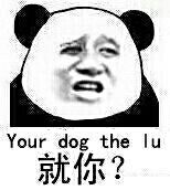 就你？　Your dog the lu