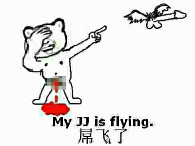 屌飞了 My JJ is flying