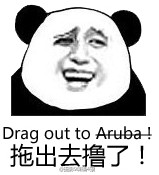 拖出去撸了！ Drag out Aruba!