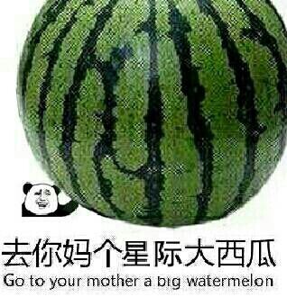 去你妈个星际大西瓜 Go to your mother a big watermelon