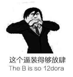 抱拳：这个逼装得够放肆The B is so 12dora