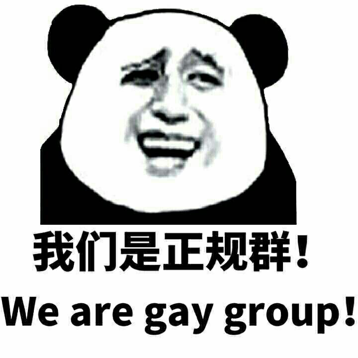 我们是正规群！（we are gay group!）