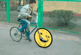 小黄脸当轮子（没轮子的自行车）