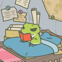 青蛙看书