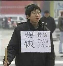 要饭，精通Java C-C++
