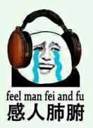 感人肺腑 feel man fei and fu