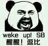 醒醒！逗比（wake up, SB）