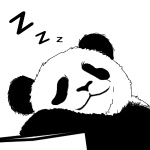 熊猫人睡着了