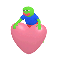 sad frog 3D爱心版