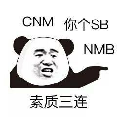 CNM你个SB，NMB（素质三连）